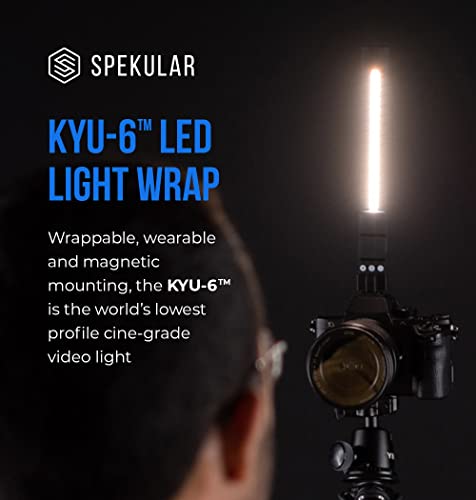 Spekular LED Light Wrap, Magnetic Portable LED Light Wand with 15 RGB Colors & 5 Effects | for Photography, Videography, Vlogging, Content Creation | KYU-6 RGB - color: RGB