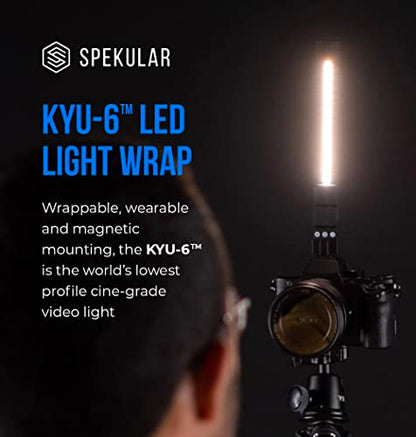 Spekular LED Light Wrap, Magnetic Portable LED Light Wand with 15 RGB Colors & 5 Effects | for Photography, Videography, Vlogging, Content Creation | KYU-6 RGB - color: RGB