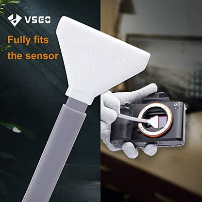 VSGO Full Frame Sensor Cleaning Kit, 12pcs Sensor Swabs & 10ml Sensor Cleaner for Nikon Sony Canon DSLR Camera Clean (VS-S03-12)