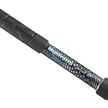 Manfrotto Element MII MMELMIIA5BK, Lightweight 5-Section Aluminium Travel Camera Monopod, with Wrist Strap, Rubber Grip, Twist Locks, Load up 15kg, for Compact Cameras, Mirrorless, DSLR, Black - style: 5 Sections Alu Monop