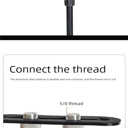 CH4 Mini 4 Mic Mount Bar with Standard 5/8-Inch Thread Suitable for Most Microphone Stands Boom Arms