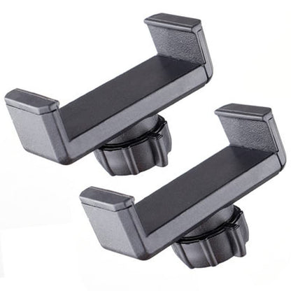 VizGiz 2 Pack Ring Light Phone Holder Replacement Clamp 17mm Rotate Ball Hole Clip Base for Hose Gooseneck Support Stand Live Broadcast Tripod Monopod Mount Attachment Cradle