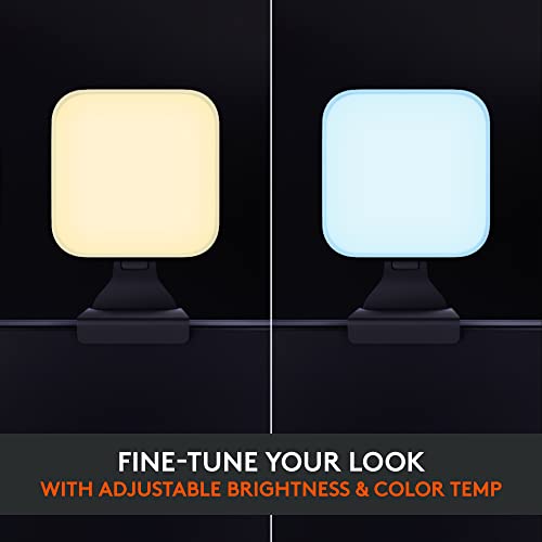 Logitech for Creators Litra Glow Premium LED Streaming Light with TrueSoft- Computer lighting for video conferencing, Zoom meetings, with adjustable mount and desktop app control for PC/Mac - Graphite