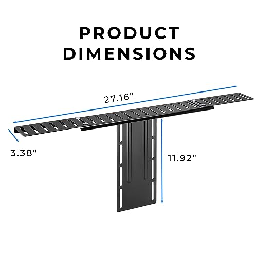 HumanCentric DSLR Monitor Mount Extra Large, Desk Camera Mounting, Light Webcam, Microphone Shelf for Monitor VESA Arm, Replace Clamp Tripods, 100x100mm Patterns, Aluminum, Hardware Included - size: X-Large Shelf