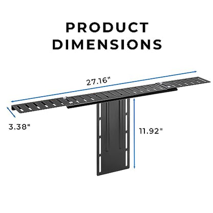 HumanCentric DSLR Monitor Mount Extra Large, Desk Camera Mounting, Light Webcam, Microphone Shelf for Monitor VESA Arm, Replace Clamp Tripods, 100x100mm Patterns, Aluminum, Hardware Included - size: X-Large Shelf
