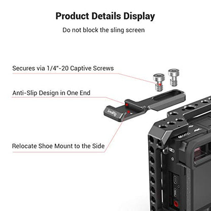 SMALLRIG Cold Shoe Extension, Outrigger Shoe Mount Adapter for Microphone, EVF and Camera Accessories - 2879