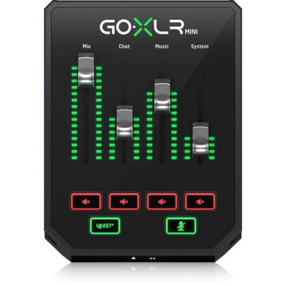 TC Helicon GoXLR MINI Online Broadcast Mixer with USB/Audio Interface and Midas Preamp, Officially Supported on Windows