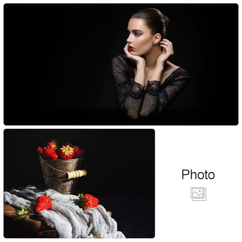 BEIYANG 5X10FT Black Velvet Backdrop Screen, Pure Black Background Screen for Photography, Portrait, Product,Video Shooting, Background Cloth for Studio,Party,Decoration - size: 5x10FT