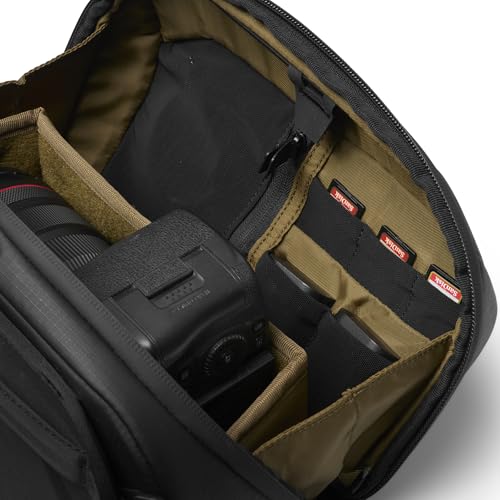 NOMATIC McKinnon Camera Sling 5L: Compact Camera Bag for Photographers with Quick Access, Secure Gear Storage, Lightweight Crossbody Design & External Straps for Easy Tripod Attachment - size: 5L