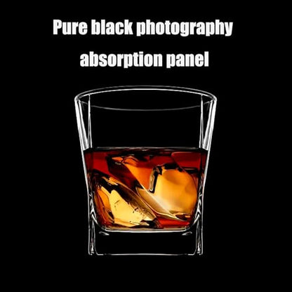 2 Pcs Photo Backdrop Boards, Double Sided Black Flocking and White PVC Background for Photography with 2 PCS Bracket for Flat Lay, 16x12 Inch Product Photography Backdrops WEFAMALEII