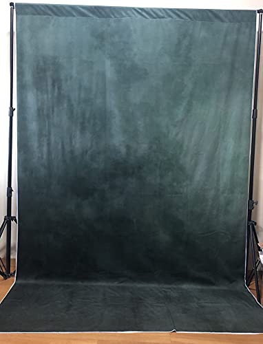Kate 5×7ft Dark Green Portrait Backdrop Abstract Muslin Background for Photography Headshot Microfiber Photo Studio Props - size: 5×7ft