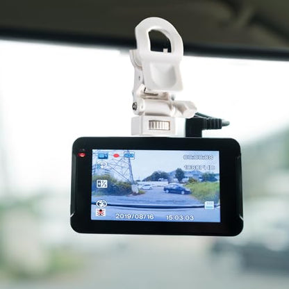 Webcam Mount for Monitor, Camera Mount Clamp Clip Ring Light Clip Adapter Replacement Zoom Light Clips-on Part Screen Display Top Fill Lights-Flash Holder for Phone Tripod Tablet Video Live Stream - color: white