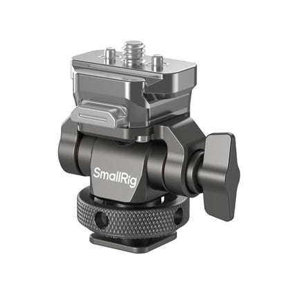 SmallRig HawkLock H21 Quick Release Monitor Mount with Cold Shoe Mount, Swivel and Tilt Adjustable Monitor Holder with 1/4"- 20 Screw, Dual Anti-Twist Design, for Ninja V and V+ Monitors