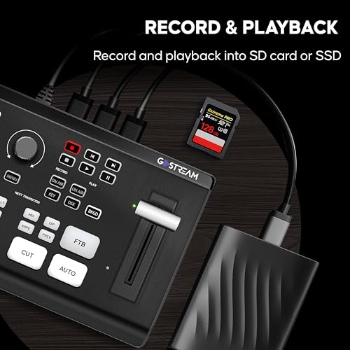 Osee GoStream Deck HDMI Pro Live Streaming Multi Camera Video Mixer Switcher with NDI Updatable