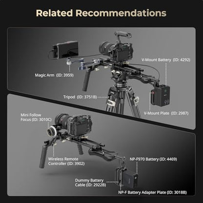 SmallRig Classic Shoulder Rig Kit, Lightweight & Portable (2.98 lb), Dual Handles 15mm Rods, Shoulder Mount Video Rig with Quick Release for Arca, for SmallRig Follow Focus, for DSLR, for Filmmaking - style: Classic