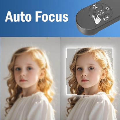 8MP USB Document Camera, Auto Focus, LED Light, Image Reversal, Built-in Mic, Mac OS, Windows, Chromebook for Distance Learning, Remote Teaching, Web Conferencing, Live Demo - color: Grey