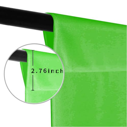 Green Photo Backdrop for Photoshoot Background Photography 6x9ft | Polyester, Chroma Key, Live Streaming, Zoom Video Studio, Online Courses - color: Green, size: 6X9 FT
