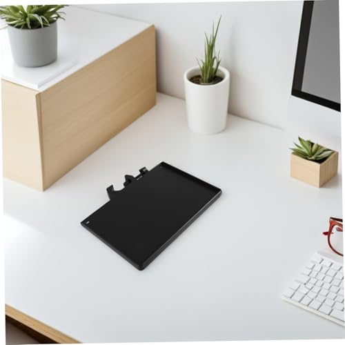 TEHAUX 4pcs Multi-functional Desk Mount Tray for Microphone and Sound Card Lightweight Audio Equipment Organizer for Live Streaming and Video Recording Clamp for Secure Setup