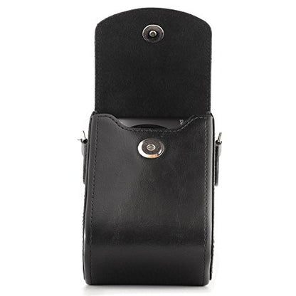MegaGear MG766 Leather Camera Case with Strap compatible with Canon PowerShot G7 X Mark III, G7 X Mark II, G7 X - Black - color: Black