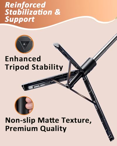 67" Phone Tripod Selfie Stick for iPhone and Android Phone, Cell Phone Tripod Stand with Wireless Remote Control