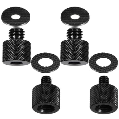8 Pack 3/8 to 1/4 Camera Screw Adapter Thread and 1/4 Female to 3/8 Male Camera Tripod Adapter, 3/8 to 1/4 Mics Tripods Mount Adapters Microphone Stand Adapters with 4 Gaskets for Stand Mount