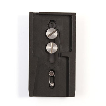 501PL Sliding Dovetail Quick Release Plate with 1/4"-20 & 3/8"-16 Mounting Screw for Manfrotto 503HDV 701HDV MH055M0-Q5 for 501, 503 & NG Tripod Heads, RC5 Quick Release QR System, Replaces #3433PL