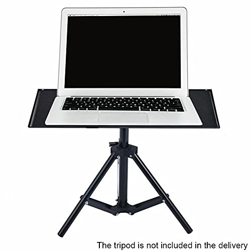 Laptop Projector Tray Holder, Laptop Notebook Projector Tripod Stand Plat-Form Pallet for 1/4' Screw Tripod Stand Mount(Size:24x34cm)