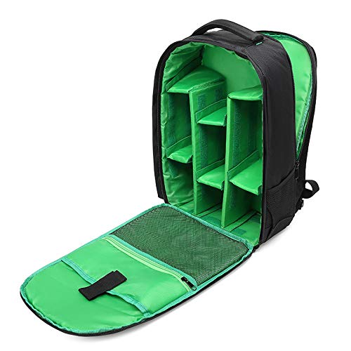 Waterproof SLR/DSLR Camera Backpack Shoulder Bag Travel Case For Canon Nikon Sony Digital Lens (Large, Green) - color: Green, size: Large