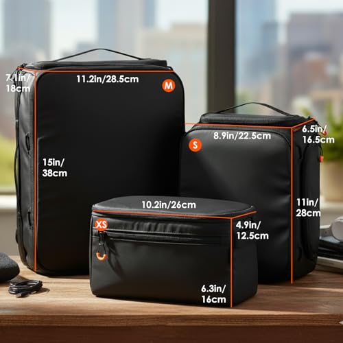 TARION Protective Camera Insert Bag Quick Access DSLR Inner Case Organizer | Fits 1 Camera 5 Lenses, Full Opening Back Design, Framed Top Lid, Padded Insert Cube, 8.9x6.5x11" ShellCore S - style: S (1 Camera 5 Lenses)