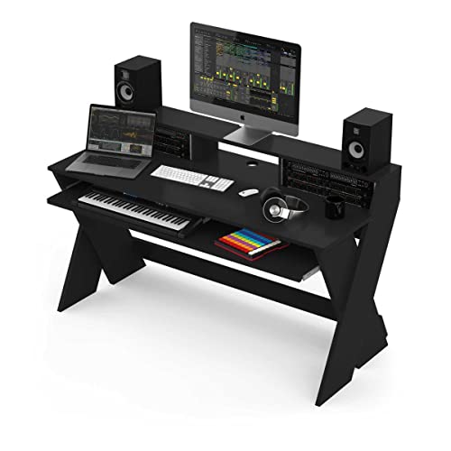 Glorious Sound Desk Pro Professional Studio Workstation in Black - style: Sound Desk Pro Black