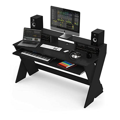 Glorious Sound Desk Pro Professional Studio Workstation in Black - style: Sound Desk Pro Black