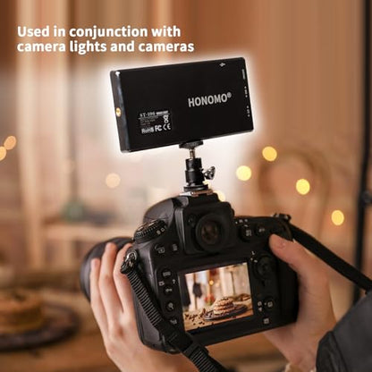 Camera Cold Shoe Mount 1/4", 360 Degree Swivel Mini Ball Head with 1/4 inch, Suitable for Cameras, Camcorders, Smartphones, Tripods, LED Selfie Light, Ring Lights, GoPro, and Flashlights