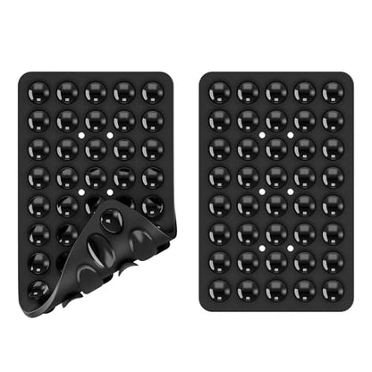 Double Sided Silicone Suction Phone Holder Mount, Silicon Accessory for iPhone and Android, Hands-Free Mirror Shower Phone Holder, TikTok Videos and Selfies (Combo D) - color: Combo D