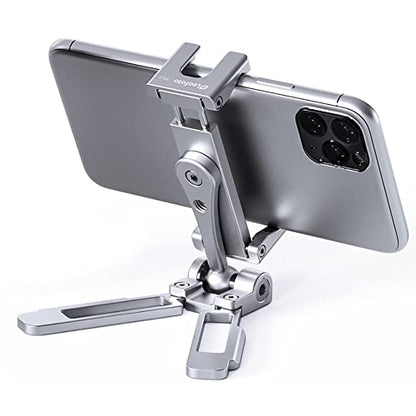 LEOFOTO PS-3 Multi-Functional Foldable Cellphone Stand with Arca-Compatible Dovetail and Cold Shoe Mount - color: W1-MEJT-KA9I