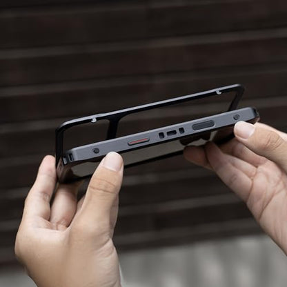 PGYTECH ProShot Phone Case for iPhone 17 Pro Max, Aluminum Alloy Protective Cage with 4 Expansion Ports, 3 Strap Holes & Silicone Liner for Heat Dissipation Black - style: Phone Case for iPhone 17 Pro Max