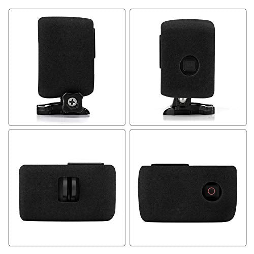 SOONSUN 2-Pack Windslayer Cover Wind Muff for GoPro Hero 13/12/11/10/9 Black, Foam Windscreen for Wind Noise Reduction