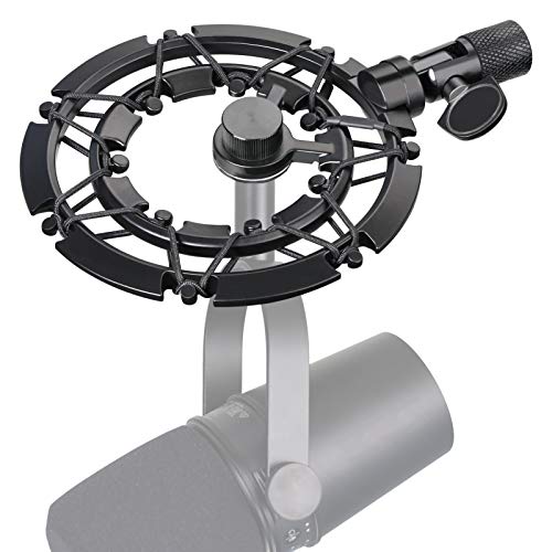 MV7 Shock Mount Reduces Vibration Noise Matching Mic Boom Arm Stand, Compatible for Shure MV7 Mic by YOUSHARES - color: Shure MV7 Shock Mount