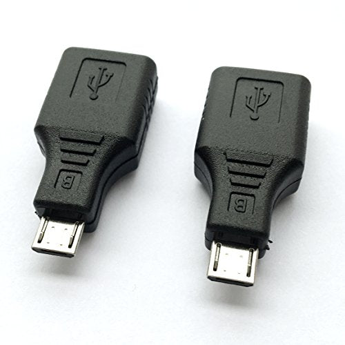 Posdou USB 2.0 Micro USB Male to USB Female OTG Adapter (2 Pack)