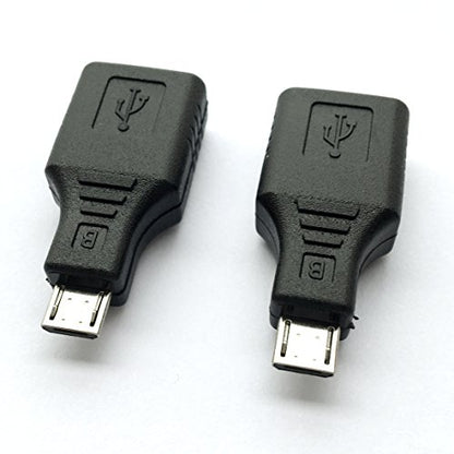 Posdou USB 2.0 Micro USB Male to USB Female OTG Adapter (2 Pack)