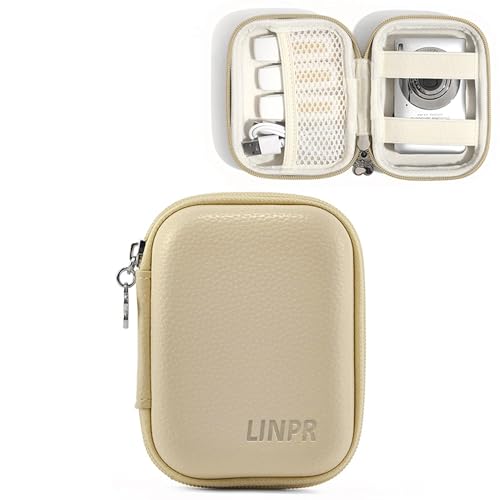 Digital Camera Case for CAMKORY, KODAK PIXPRO FZ45/FZ55, Canon IXUS 285 HS, Lecran, Small Travel Compact Camera Holder with Mesh Pocket for Accessories SD Card (Light Khaki) - color: Light Khaki