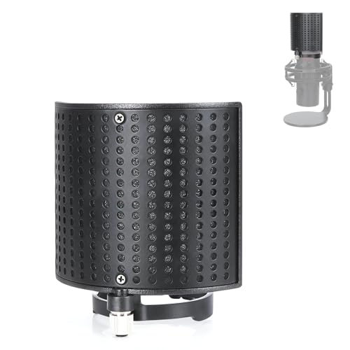 for Hyperx Quadcast 2 Microphone Pop Filter - Windscreen Compatible with Hyperx Quadcast 2, Three-Layer Pop Shield Improve Sound Quality - color: PF_HYQC2_PS4_01