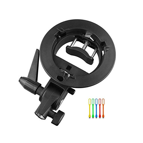 Godox S-Type Bracket Bowens S Mount Holder for Speedlite Flash Snoot Softbox Honeycomb with USB Light - size: S1(8.6x6x3.3")