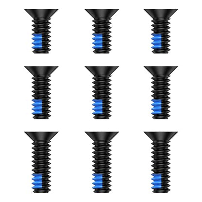 Red Dot Screw Kit 9 Pcs #6-32 Screw Diameter 7mm Includes 9.5mm/11mm/12.5mm Blue Thread Locker Stainless Steel Red Dot Sight Screws for Trijicon RMR/SRO Optical Mounts