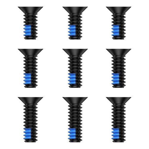 Red Dot Screw Kit 9 Pcs #6-32 Screw Diameter 7mm Includes 9.5mm/11mm/12.5mm Blue Thread Locker Stainless Steel Red Dot Sight Screws for Trijicon RMR/SRO Optical Mounts