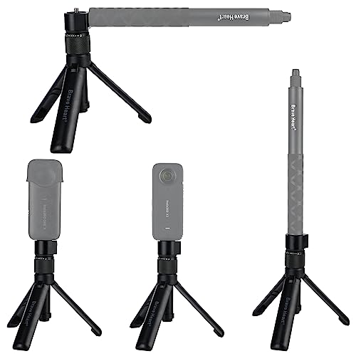 Bullet Time Handle Tripod Multi-Functional Tabletop Fold Tripod for insta360 X5/X4 Insta 360 X3,ONE RS,GO 2,ONE X2,ONE R,ONE X ONE RS Sport Camera Accessories (Mini Tripod)