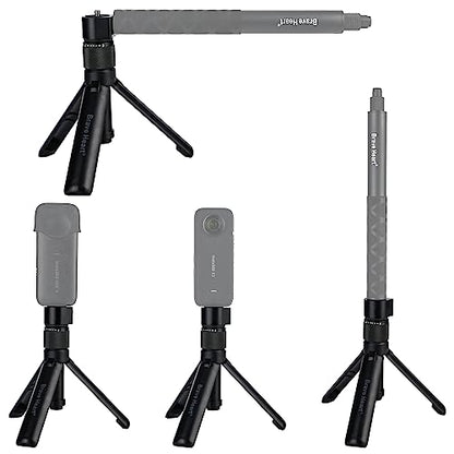 Bullet Time Handle Tripod Multi-Functional Tabletop Fold Tripod for insta360 X5/X4 Insta 360 X3,ONE RS,GO 2,ONE X2,ONE R,ONE X ONE RS Sport Camera Accessories (Mini Tripod)