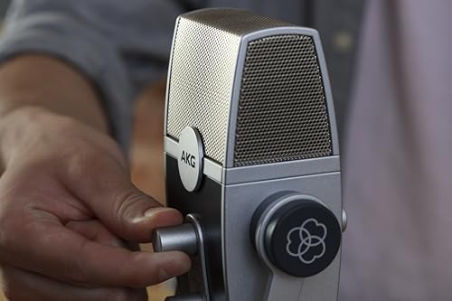 AKG Pro Audio Lyra Ultra-HD USB C Microphone for Recording, Streaming, Gaming, Podcasting, ASMR on PC and Mac, Condenser Mic for Laptop or Computer, Adjustable Stand, Plug and Play – Blue and Silver | Ultra-HD 24-Bit/192 Khz Audio, 4-Capsule Adaptive Caps