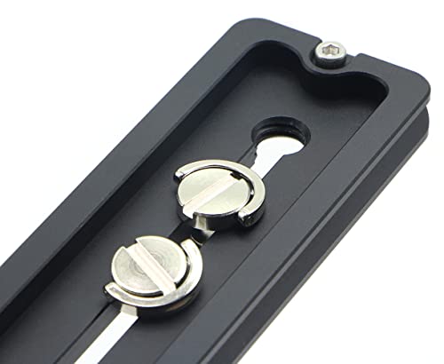 150mm Universal Quick Release QR Plate with 1/4" and 3/8" Mounting Screw for Tripod Mount Ball Head DSLR Camera Arca Swiss Compatible