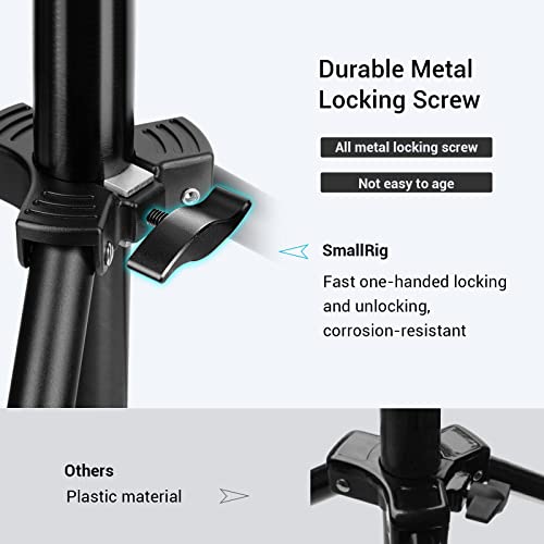 SMALLRIG Photography Light Stand 110"/9.2ft/280cm, Air-Cushioned Aluminum Photo Video Tripod Stand with 1/4" Screw for Softbox, Studio Light, Reflector and Ring Light, Max Load 8kg, RA-S280 - size: 9.2ft (Stand Only)