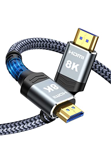 Highwings 8K60HZ HDMI Fiber Optic Cable 2.1 100FT Long, Unidirectional 48Gbps High Speed HDMI Cord 4K120Hz HDCP Compatible for Monitor Roku - size: 100 feet